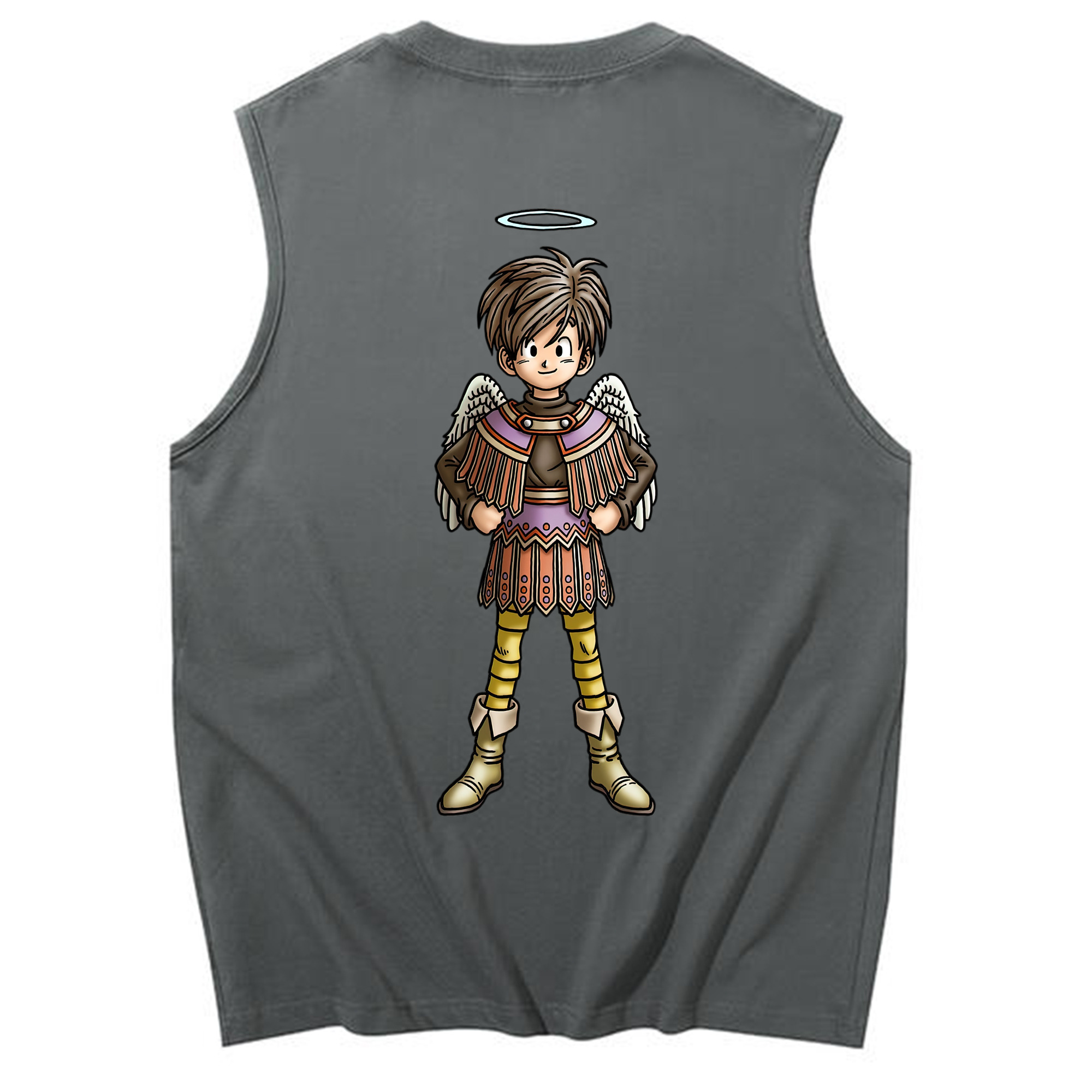 （画像用） ドラゴンクエスト Doragon Kuesuto Dragon Quest コットン100％タンクトップ（背面プリント）